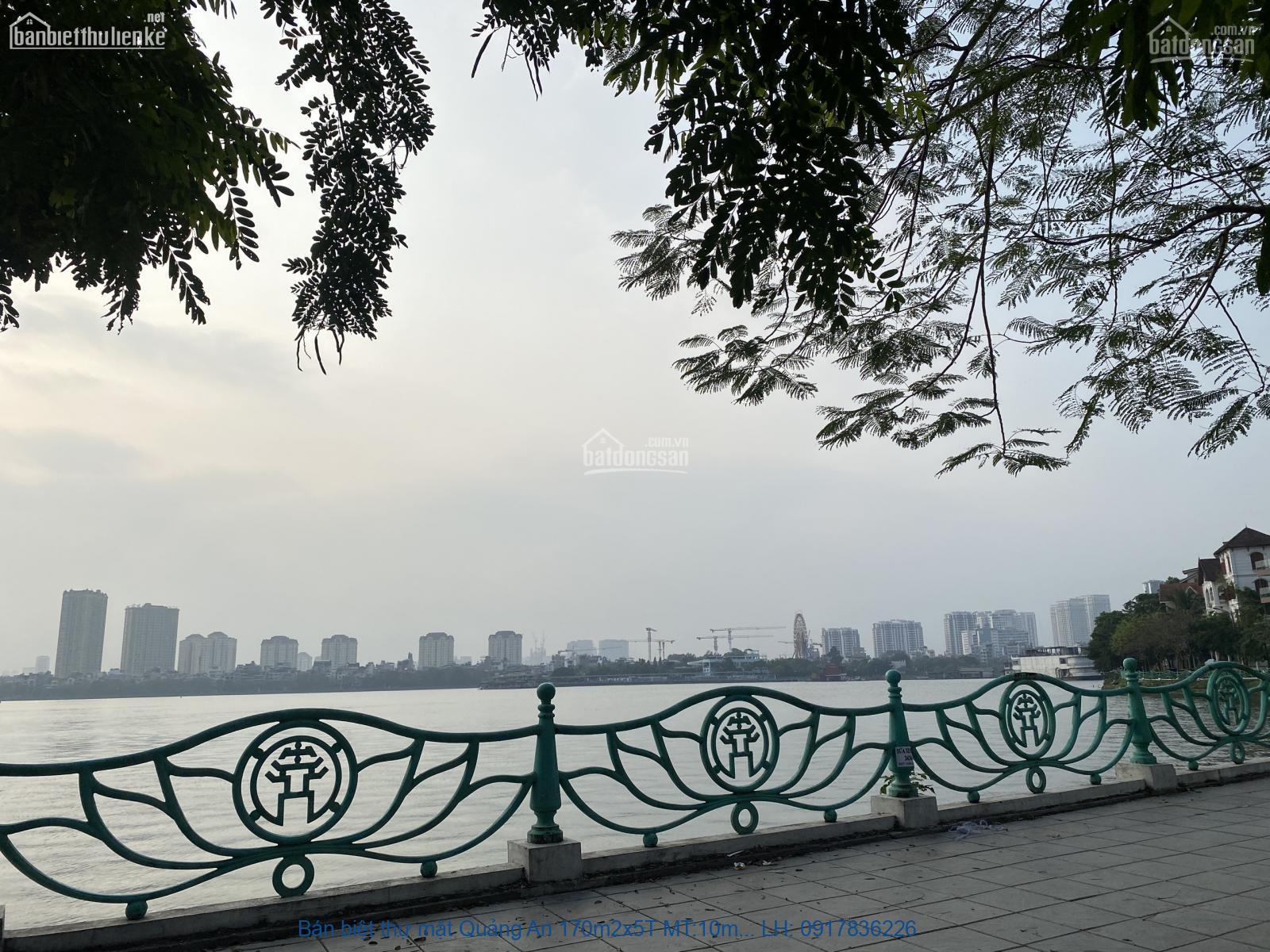 Bán biệt thự mặt Quảng An 170m2x5T MT:10m view hồ tây giá rẻ