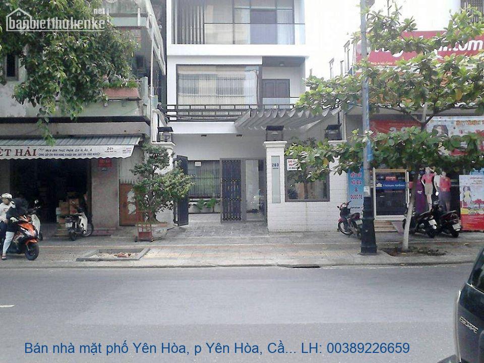 Bán nhà mặt phố Yên Hòa, p Yên Hòa, Cầu Giấy 60m2 giá 10tỷ